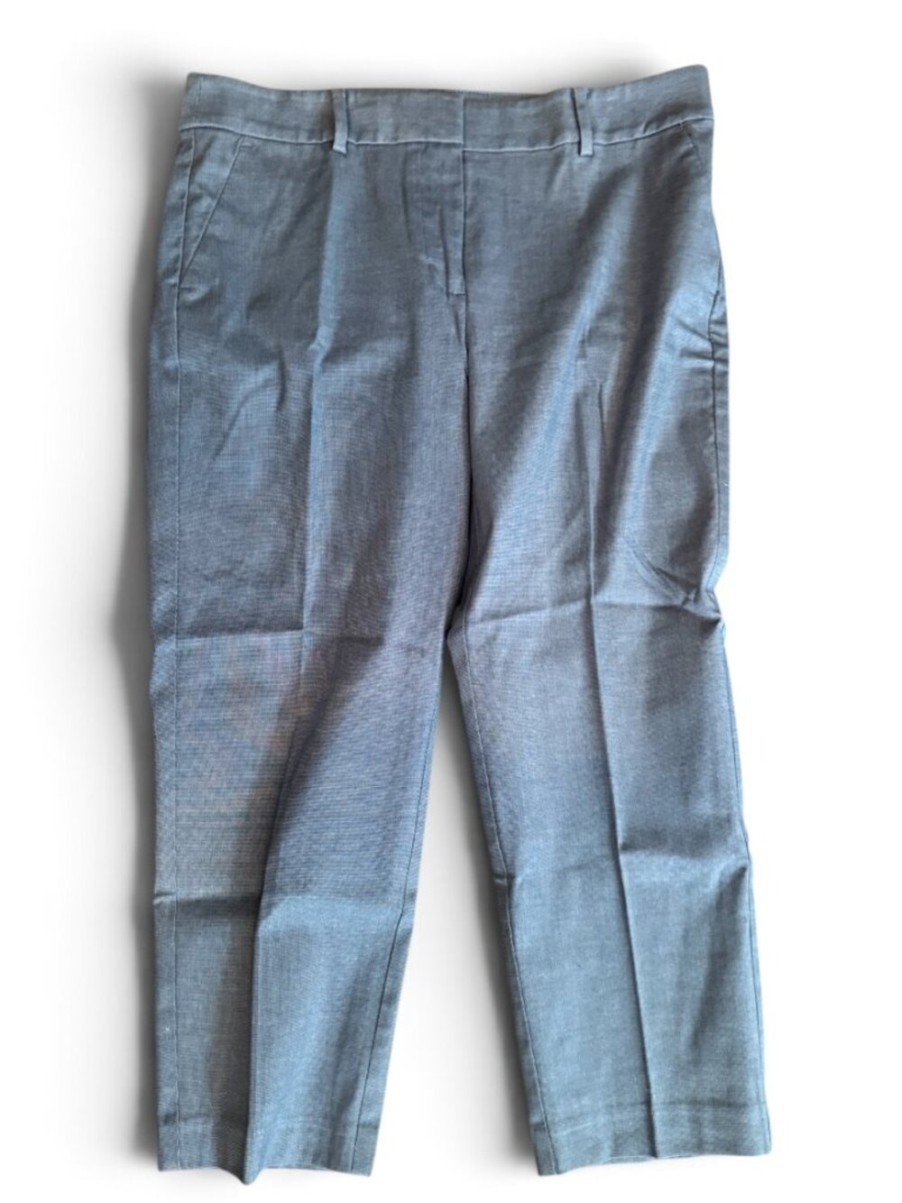 LOFT The Riviera Slim Ankle Dress Pants Blue Size 8P Petite Career Office